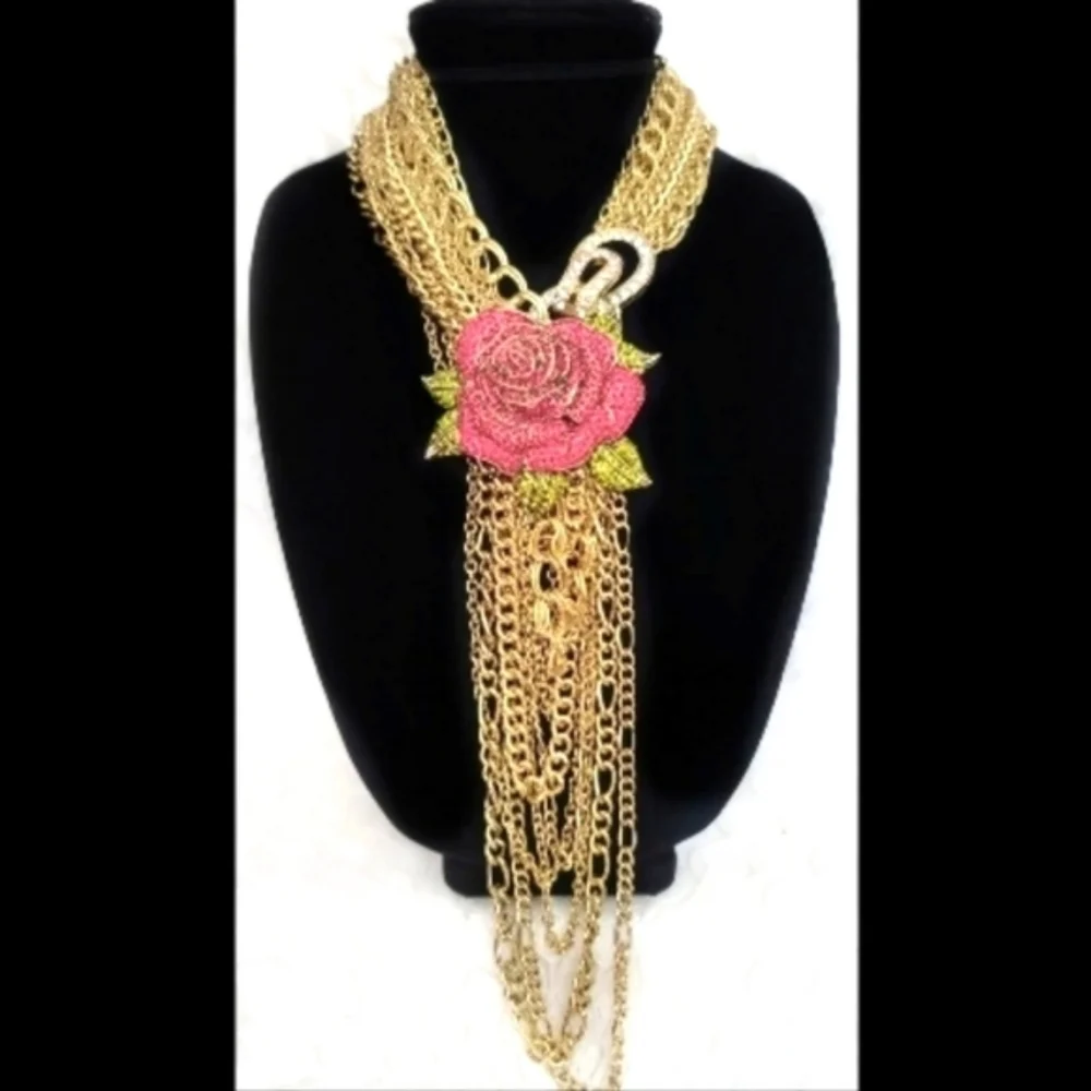 AUTHENTIC Heidi Daus Goldtone Chain Link Necklace - Picture 6 of 6